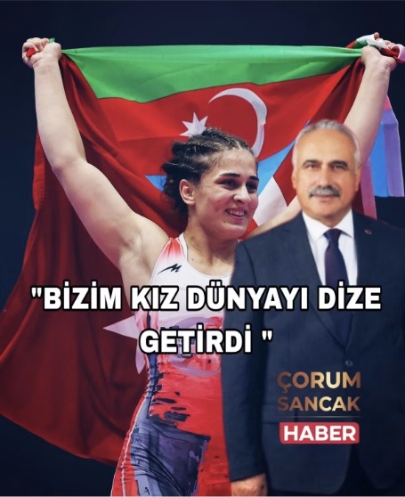 Göğsümüzü Kabarttın Özdenur! Çorumlu Milli Güreşçi Özdenur Özmez Dünya Şampiyonu Oldu